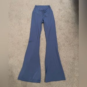 Offline Aerie blue real me high waisted crossover flare legging